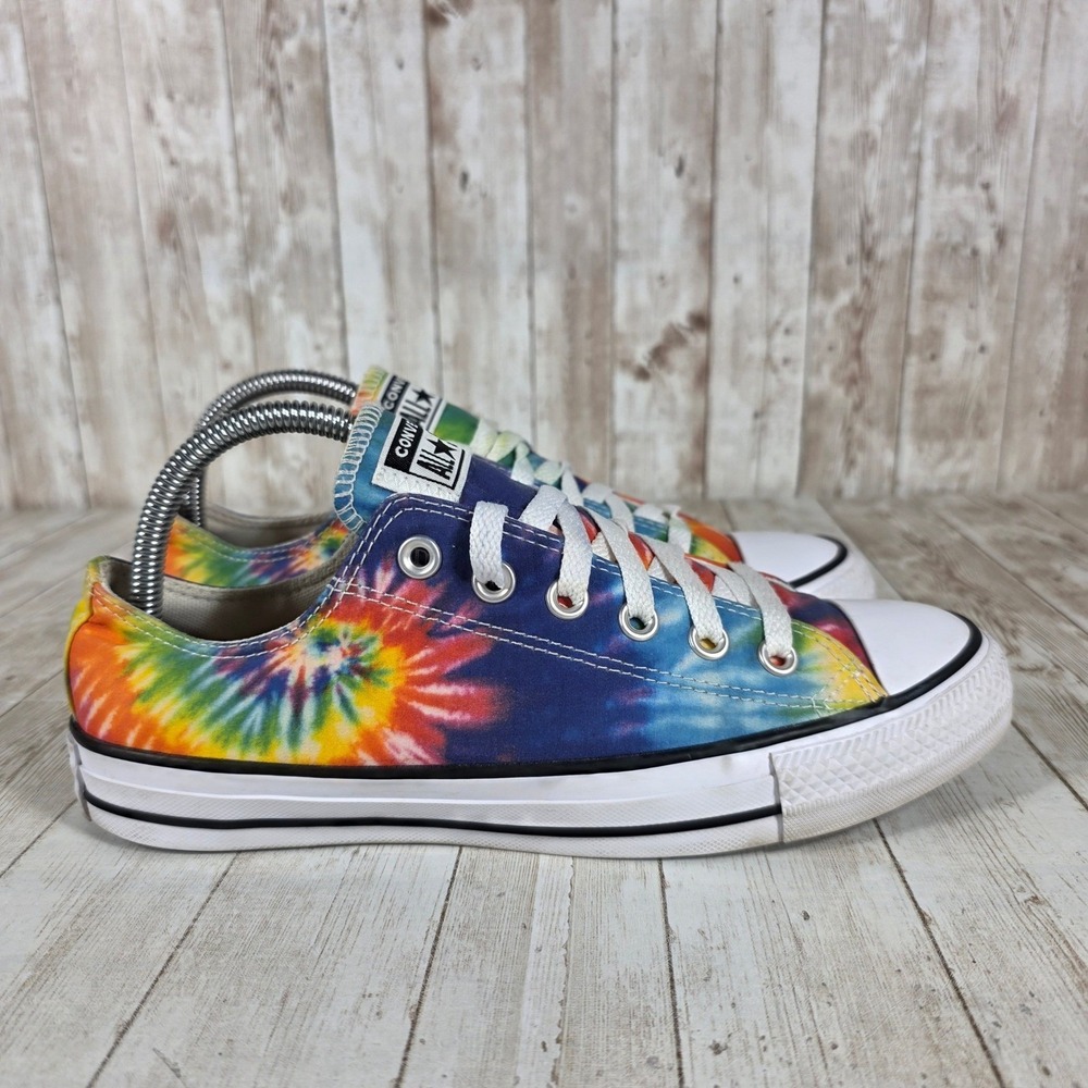 Converse Low Top Tie-Dye Canvas Sneakers - Multicolor